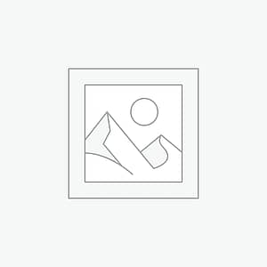 Minimal line drawing of a mountain landscape with a round sun above the peaks, enclosed in a double square frame.